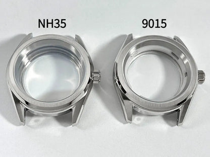 38mm Watch Case Stainless Steel Classic for MIYOTA 9015 Movement 28.5mm Dial