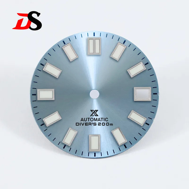28.5mm Sunburst X Dial Blue Lume for NH35 Movement Watch Accessories