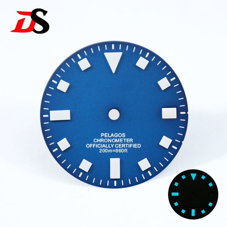 Retro Pelagos Sun Blue/green Luminous Dial Date GMT50 Layer