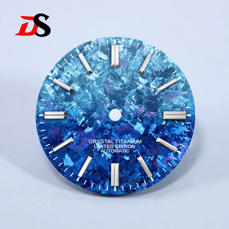 Ice Crystal Titanium 28.5mm Dial No Lume NH35 Movement No Date Dial