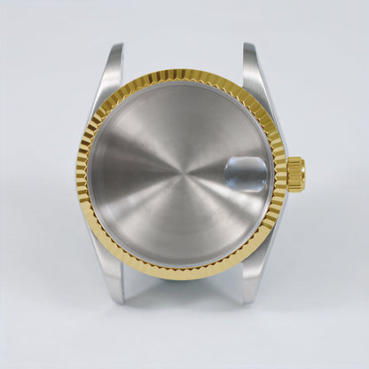 36mm Oyster Case Glass Back Rose Gold Steel Sapphire AR Coating