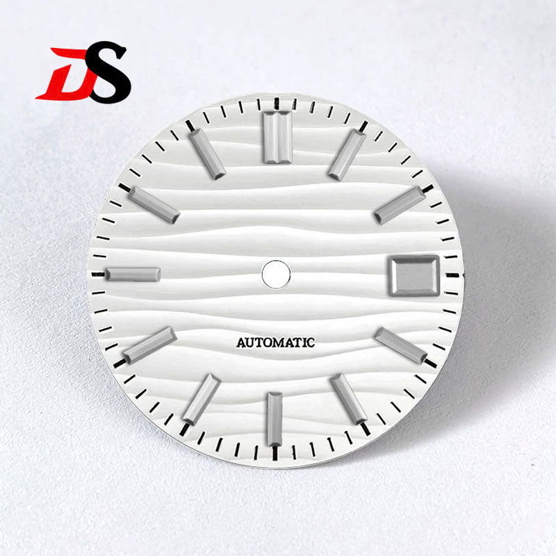 Sea Wave Dial 3 O 'clock Date No Lume/blue lume NH35NH36