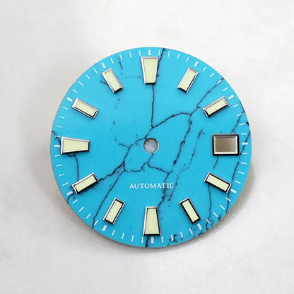 Turquoise Stone Dial for NH35 Movement Skx007 Sbdx001 Natural Stone Blue Lume/no Lume