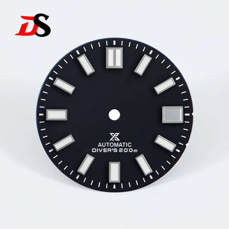 28.5mm Sunburst X Dial Blue Lume Small for NH35 Movement Watch Accessories