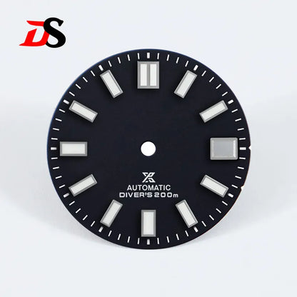 28.5mm Sunburst X Dial Blue Lume Small for NH35 Movement Watch Accessories