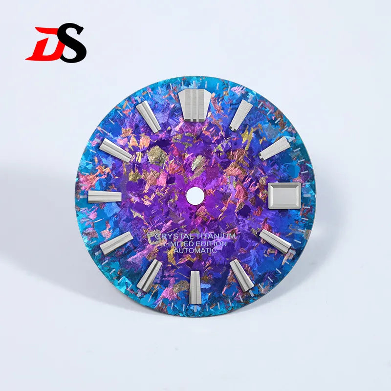 28.5mm Dial Ice Crystal Titanium Dial GS MOD No Lume NH35 Movement