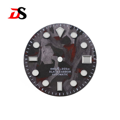 Carbon Fiber Dial Diamond Index 28.5mm NH35 Dial