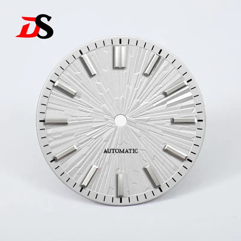 Gradient 28.5mm Wood Grain Dial No Lume for NH35/NH38 Movement 3 O'clock Date/no Date