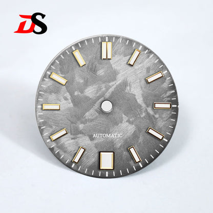 6 O'clock Date Shunbun Dial DATE JUST NH35 Blue Lume Sakura Pink 28.5mm for SKX007 S Mod