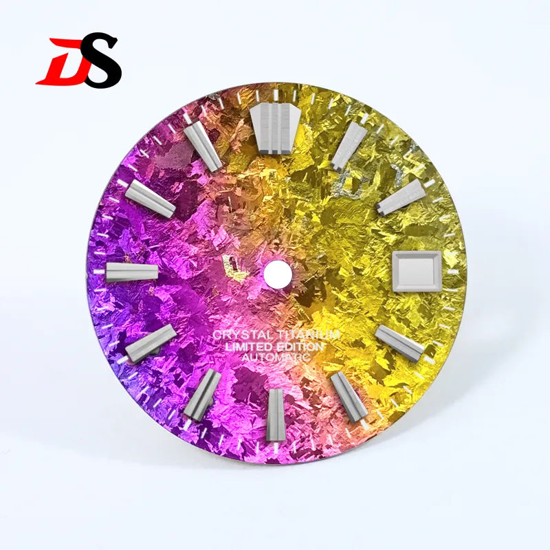 28.5mm Dial Ice Crystal Titanium Dial GS MOD No Lume NH35 Movement
