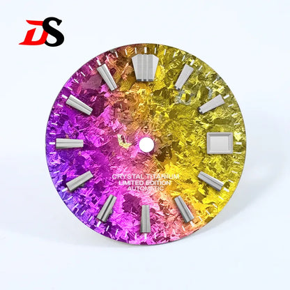 28.5mm Dial Ice Crystal Titanium Dial GS MOD No Lume NH35 Movement