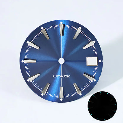 Sunburst Date Dial Green Lume NH35 movement