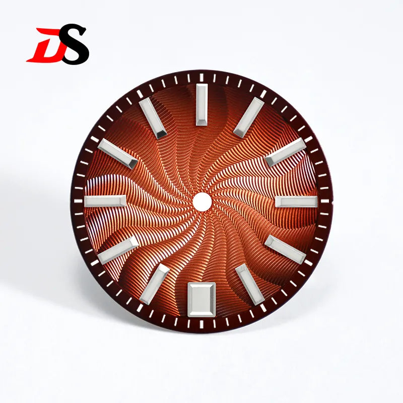 Guilloche Dial Smoked Series 28.5mm NH35 NH38 Movement No Date 3 O'clock/6 O'clock