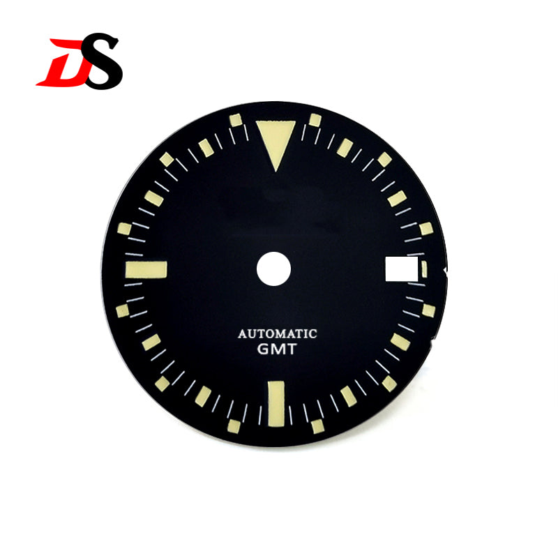 28.5mm Retro Dial Vintage Watch EXP II Green Lume NH35 NH36 Movement Custom Logo Text