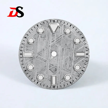 Meteorite Dial 28.5mm Blue Lume NH35 NH38 Movement Natural Grey No Date Dial