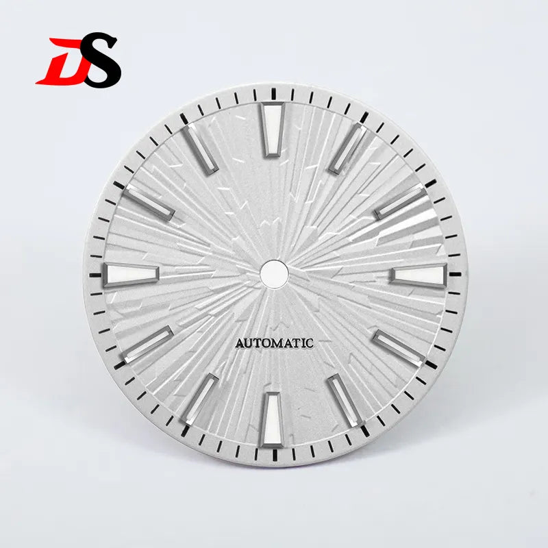Gradient Wood Grain 28.5mm Dial Blue Lume for NH35/NH38 Movement 3 O'clock Date/no Date