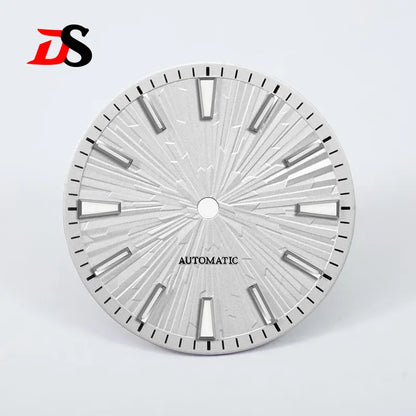 Gradient Wood Grain 28.5mm Dial Blue Lume for NH35/NH38 Movement 3 O'clock Date/no Date