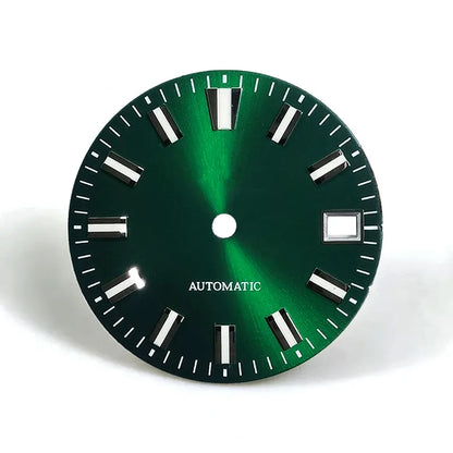 28.5mm Dial Sunburst Blue Lume Modified Watch NH35 Movement