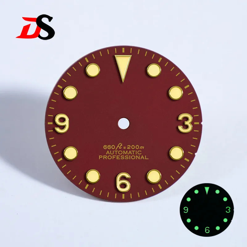 369 Matte Dial Black Tudor-style NH38 Movement Green Lume