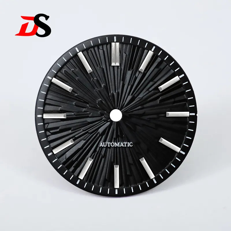 28.5mm Gradient Wood Grain Dial No Lume for NH35/NH38 Movement 3 O'clock Date/no Date