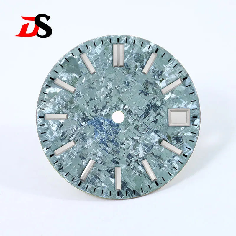 28.5mm Dial Grey Crystal Titanium Texture NO Lume NH35 Movement
