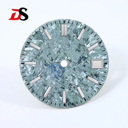 28.5mm Dial Grey Crystal Titanium Texture NO Lume NH35 Movement