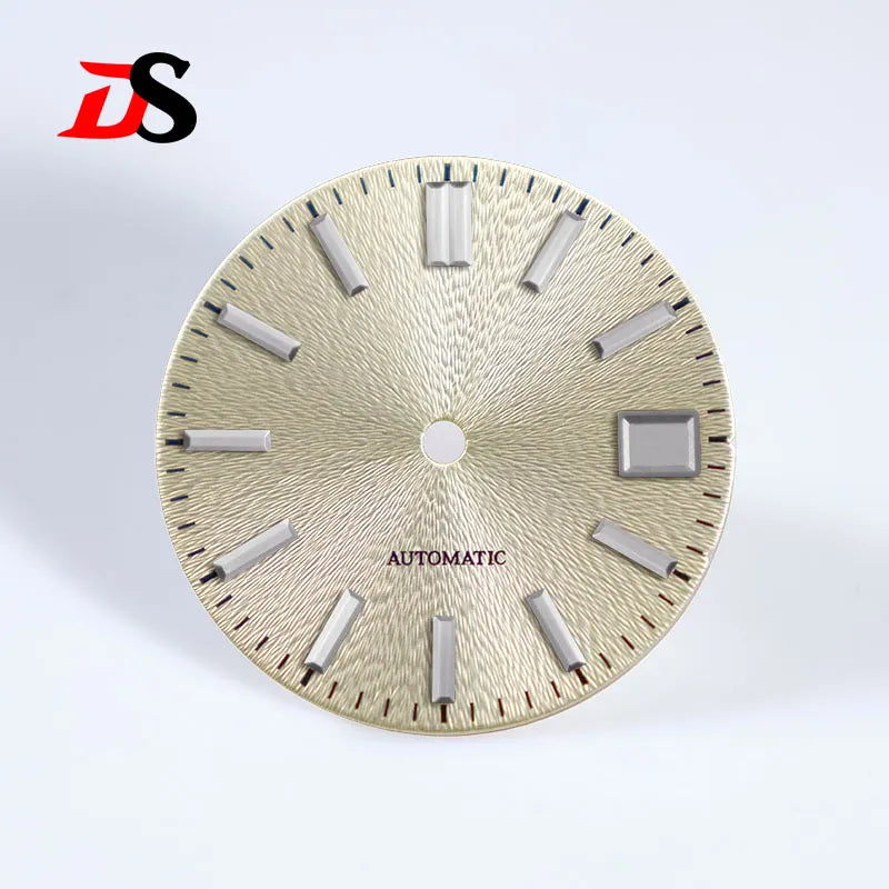 28.5mm Invisible Texture Sunburst No Lume NH35 Movement Multiple Colors