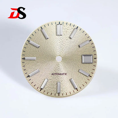 28.5mm Invisible Texture Sunburst No Lume NH35 Movement Multiple Colors