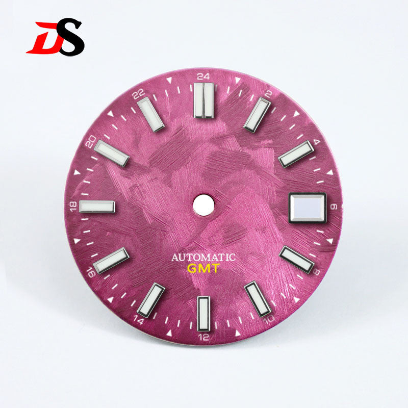 Shunbun Sea of Clouds Dial Blue Lume GMT NH34 Sakura Pink 28.5mm for SKX007 NH35