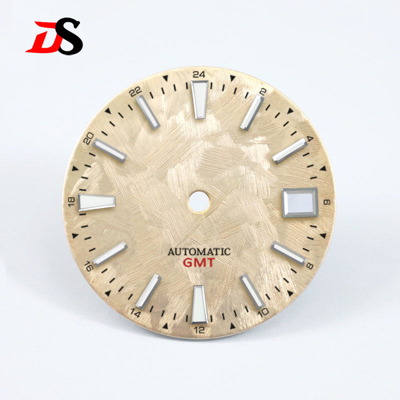 GS Sakura Blue Luminous GMT NH34 Snowflake Cherry Blossom 28.5mm SKX007NH35