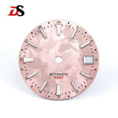 GS Sakura Blue Luminous GMT NH34 Snowflake Cherry Blossom 28.5mm SKX007NH35