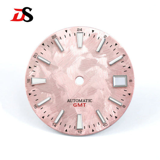GS Sakura Blue Luminous GMT NH34 Snowflake Cherry Blossom 28.5mm SKX007NH35
