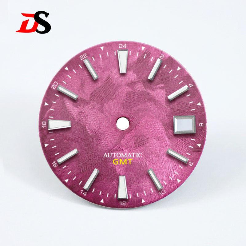 GS Sakura Blue Luminous GMT NH34 Snowflake Cherry Blossom 28.5mm SKX007NH35