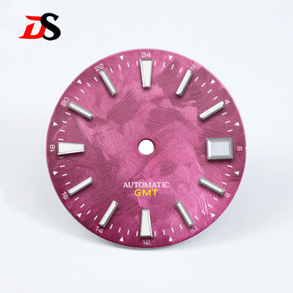 GS Sakura Blue Luminous GMT NH34 Snowflake Cherry Blossom 28.5mm SKX007NH35