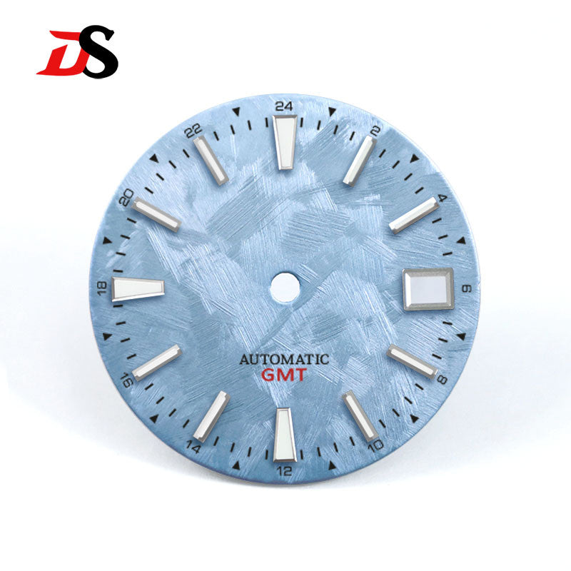 GS Sakura Blue Luminous GMT NH34 Snowflake Cherry Blossom 28.5mm SKX007NH35