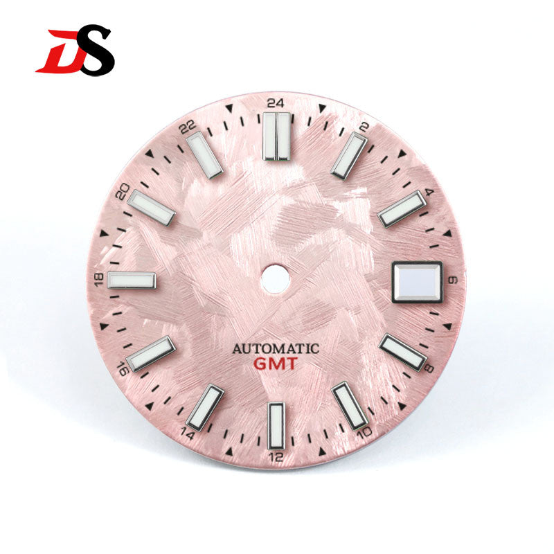 Shunbun Sea of Clouds Dial Blue Lume GMT NH34 Sakura Pink 28.5mm for SKX007 NH35
