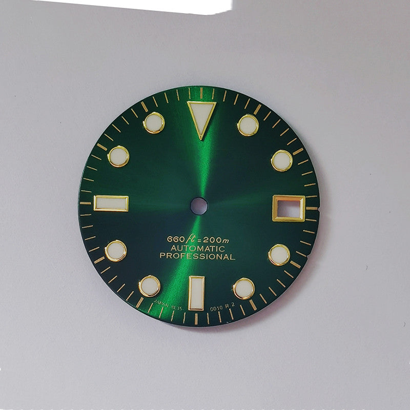 28.5mm Gold Sunburst Dial YM Index Mod NH35 Movement BGW9 C3 Lume