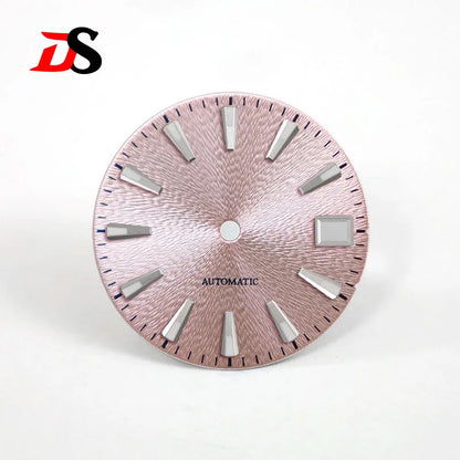 Invisible Textured Sunburst Dial GS Blue Green Lume NH35 28.5mm