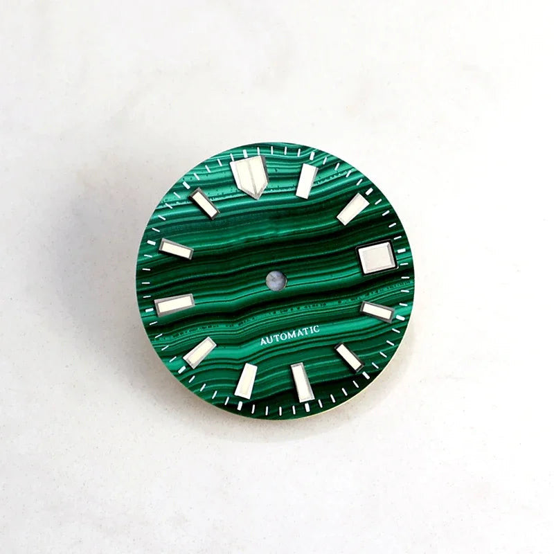 Malachite Dial for Nh35NH36 Natural Stone Luminous 28.5mm