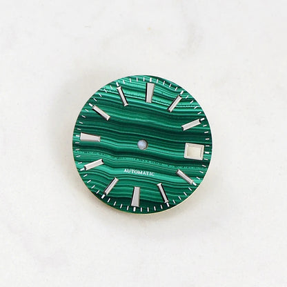 Malachite Dial for Nh35NH36 Natural Stone Luminous 28.5mm