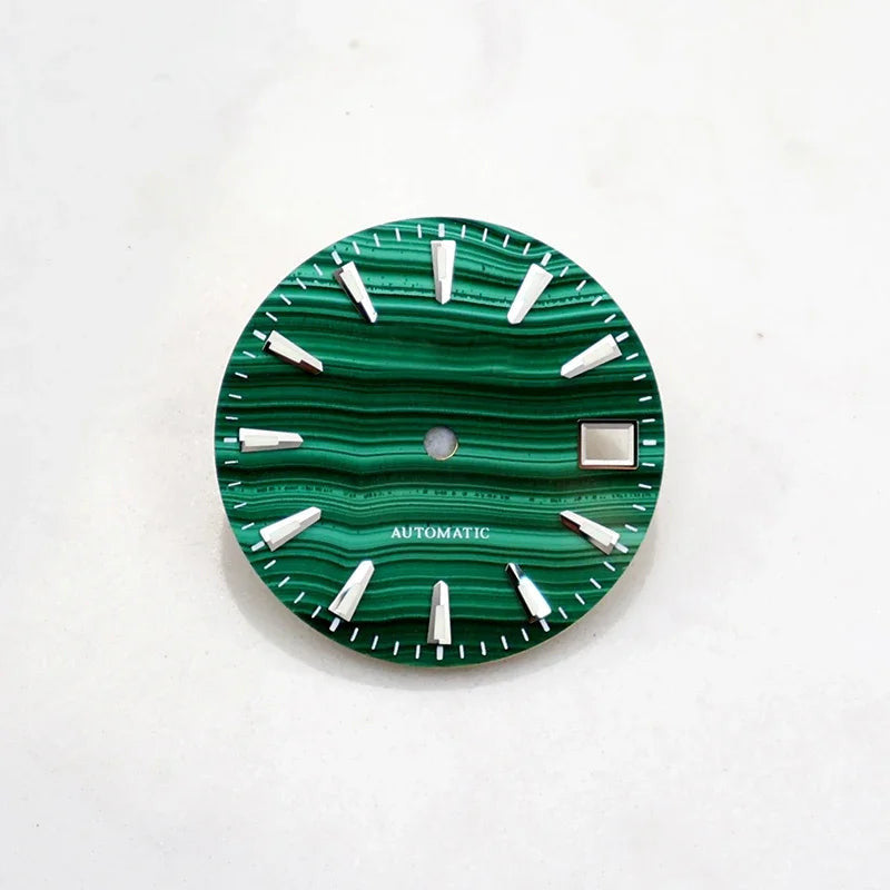 Malachite Dial for Nh35NH36 Natural Stone Luminous 28.5mm