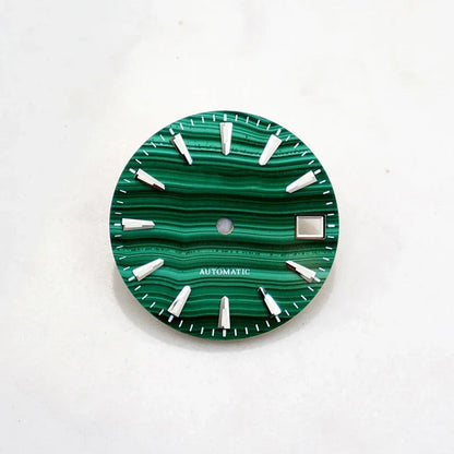 Malachite Dial for Nh35NH36 Natural Stone Luminous 28.5mm