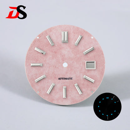 33.5mm Pink Dial Blue Lume for 40MM GS Case NH35 NH34