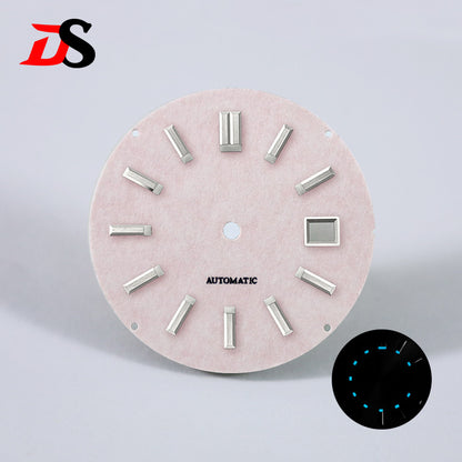33.5mm Pink Dial Blue Lume for 40MM GS Case NH35 NH34