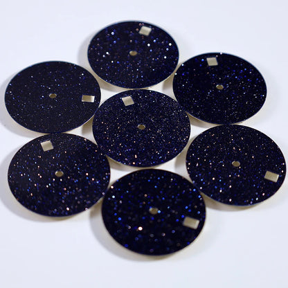 28.5mm Dial Blue Starry Sky Roman Tick Mark NH35 movement Blue Sands no date