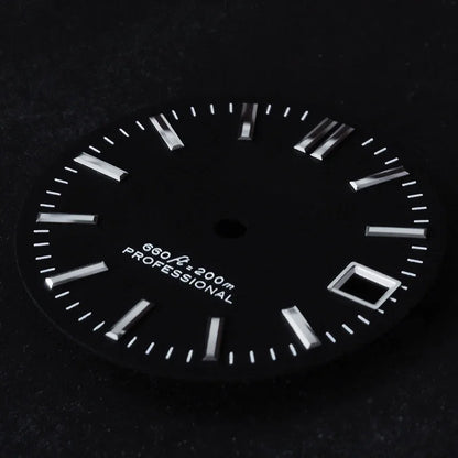 No Lume Matte Balck Dial